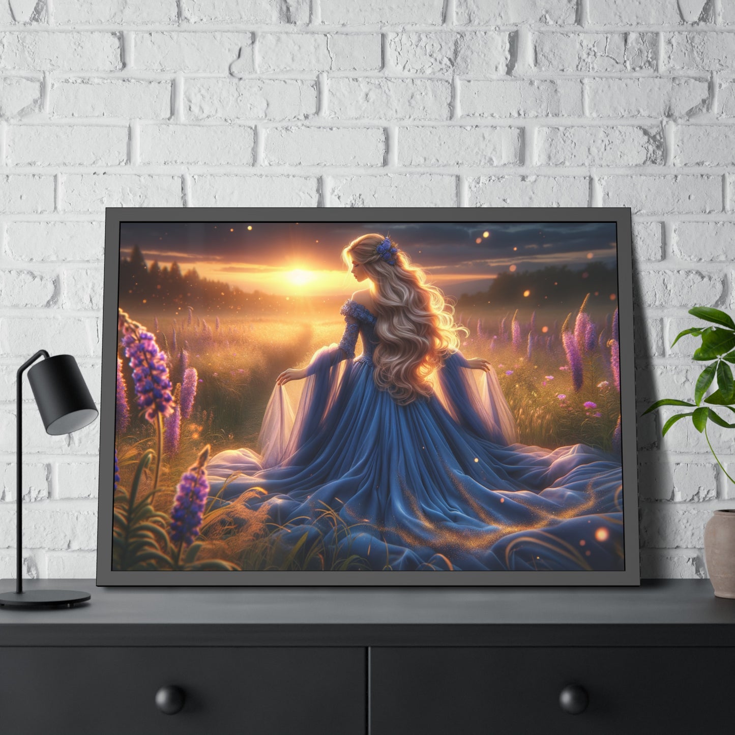 Once Upon A Fantasy - Blue Beauty Framed Posters
