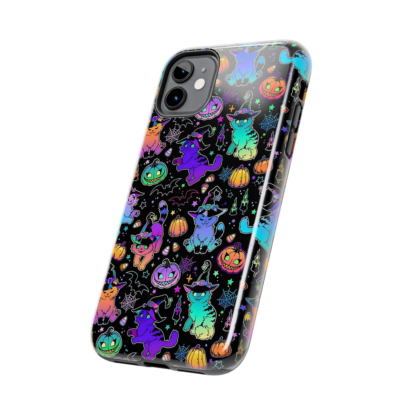 Spooky Neon Kitty Phone Case