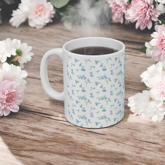 Forget-Me-Not Ceramic Mug, 11oz