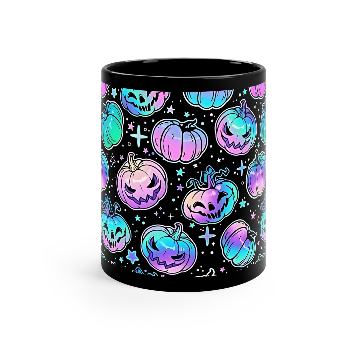 Spooky Neon Halloween #2 Coffee Mug, 11oz