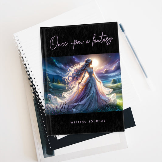 Once Upon A Fantasy - Silver Moonlight Writing Journal - Ruled Line