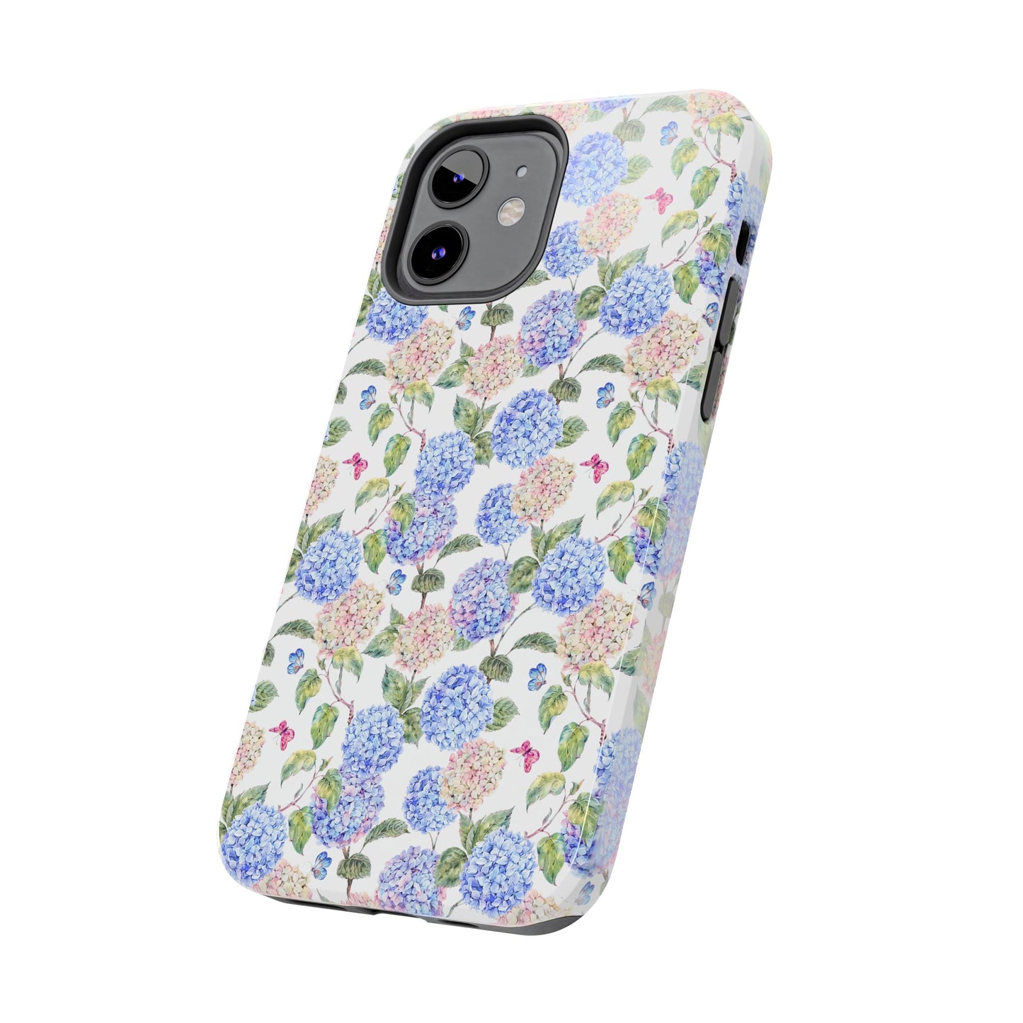 Pink & Blue Hydrangea Phone Case