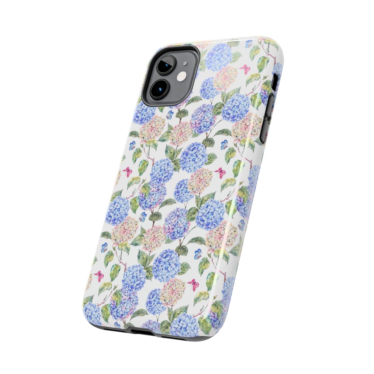 Pink & Blue Hydrangea Phone Case