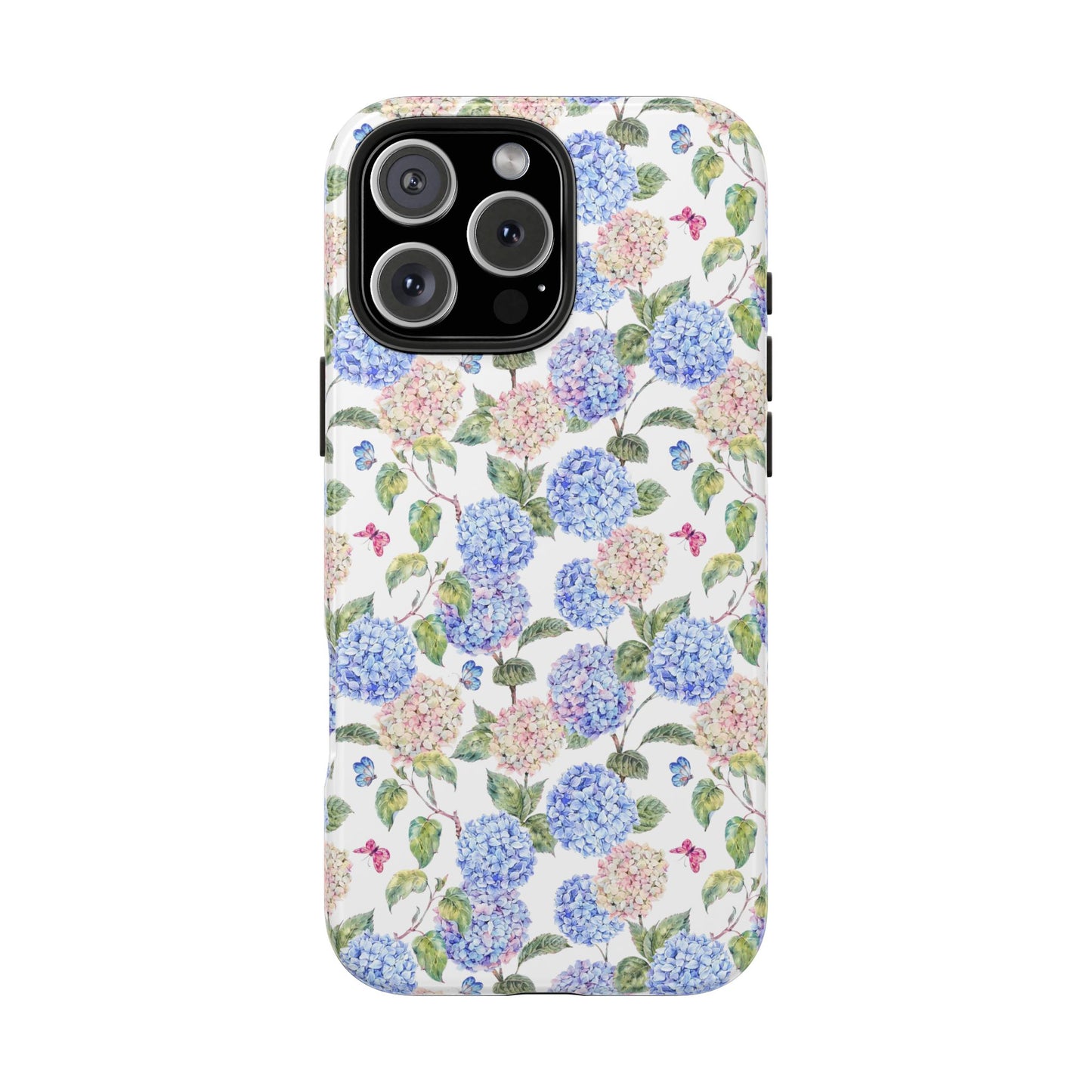 Pink & Blue Hydrangea Phone Case