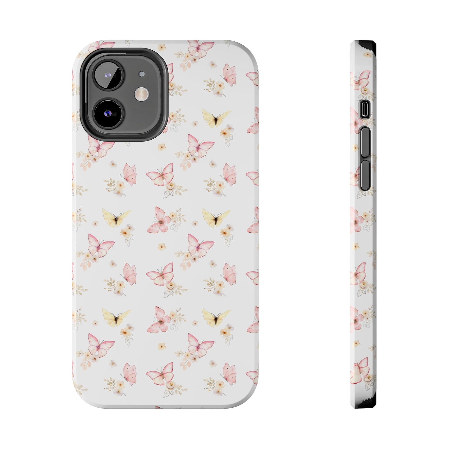 Pink & Yellow Butterfly Phone Case