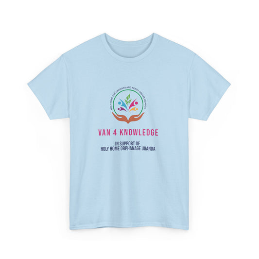 Van 4 Knowledge Unisex Heavy Cotton T-shirt - **In Support of Holy Home Orphanage Uganda**