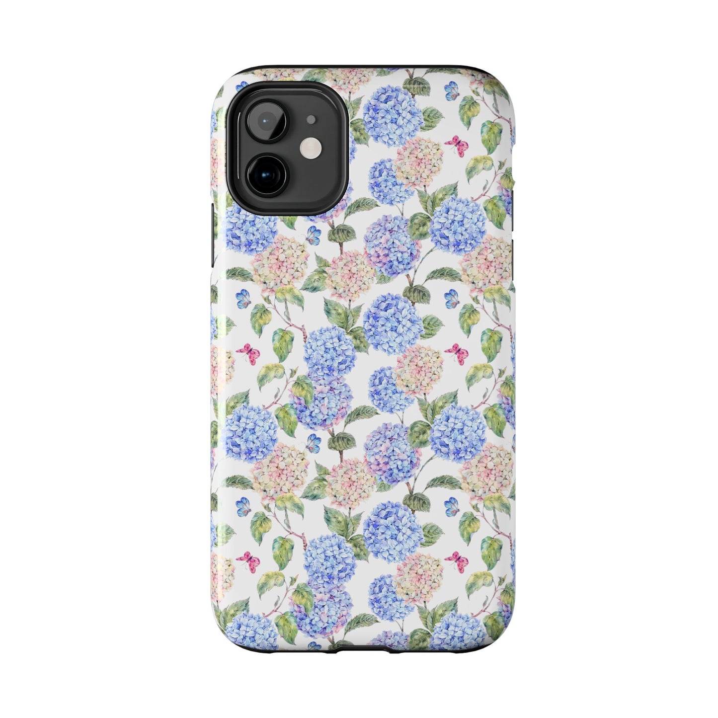 Pink & Blue Hydrangea Phone Case