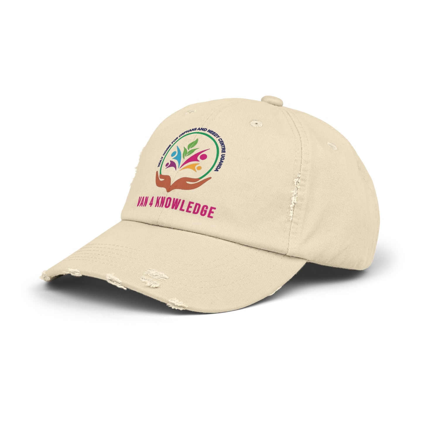 Van 4 Knowledge Unisex Distressed Cap - **In Support of Holy Home Orphanage Uganda**
