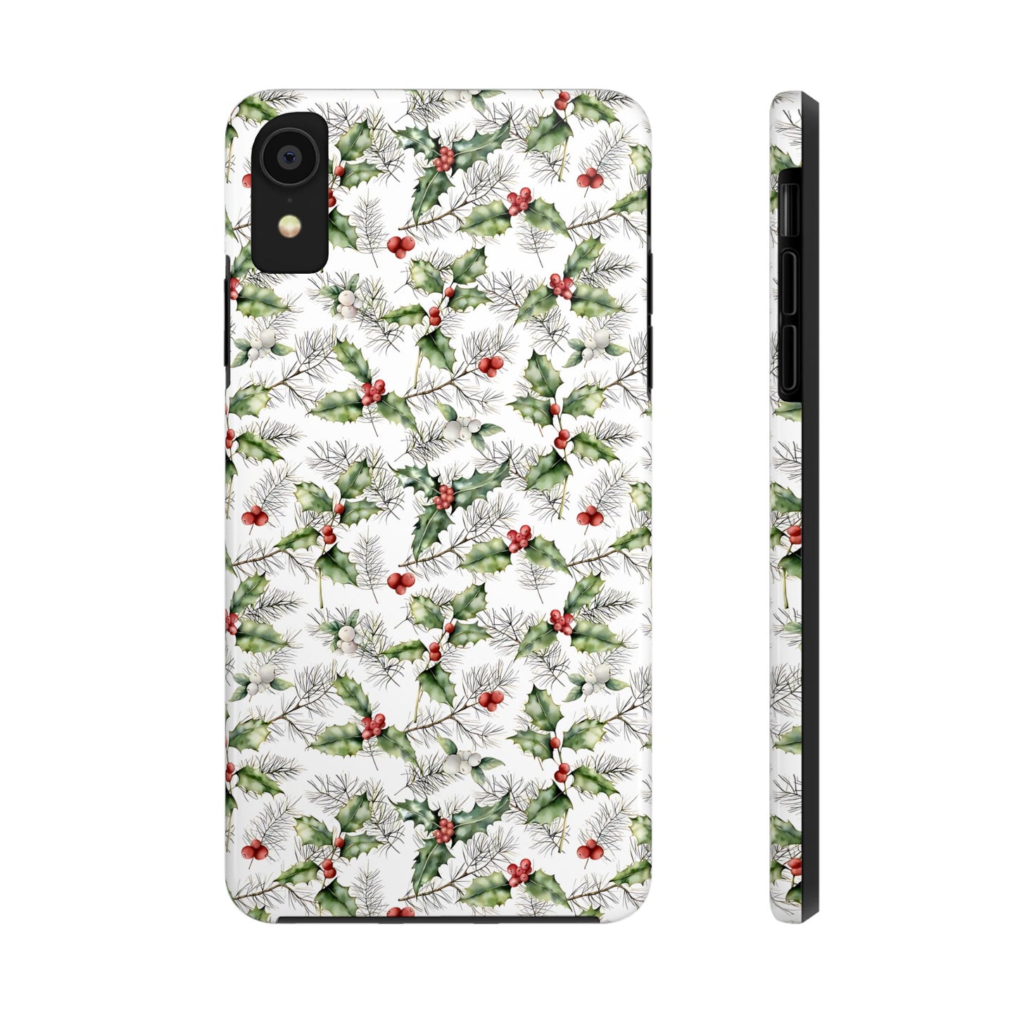 Christmas Mistletoe and Holly Phone Case