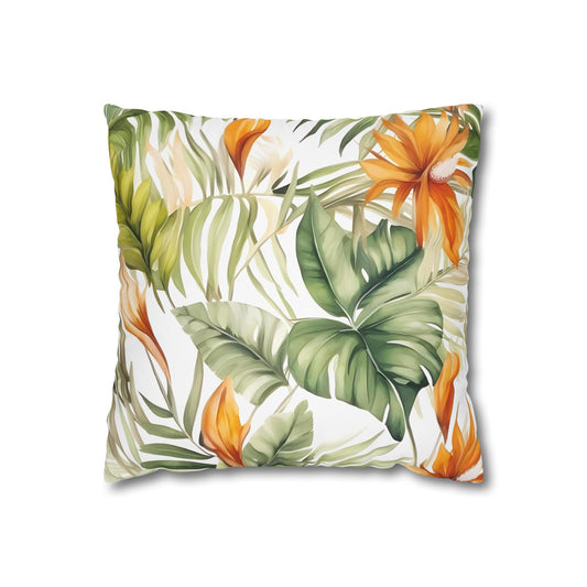 Tropical Adventure - Yellow Cushion Cover