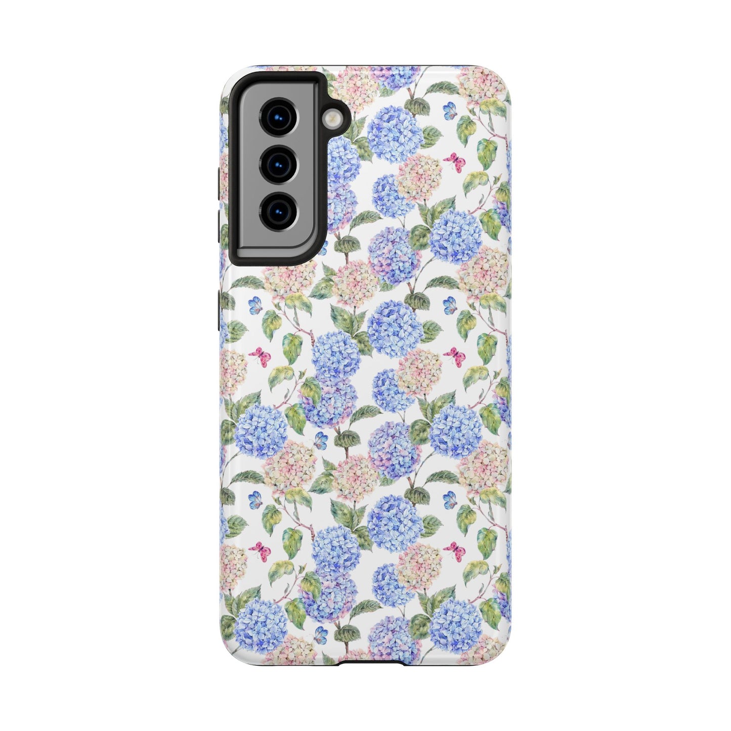 Pink & Blue Hydrangea Phone Case