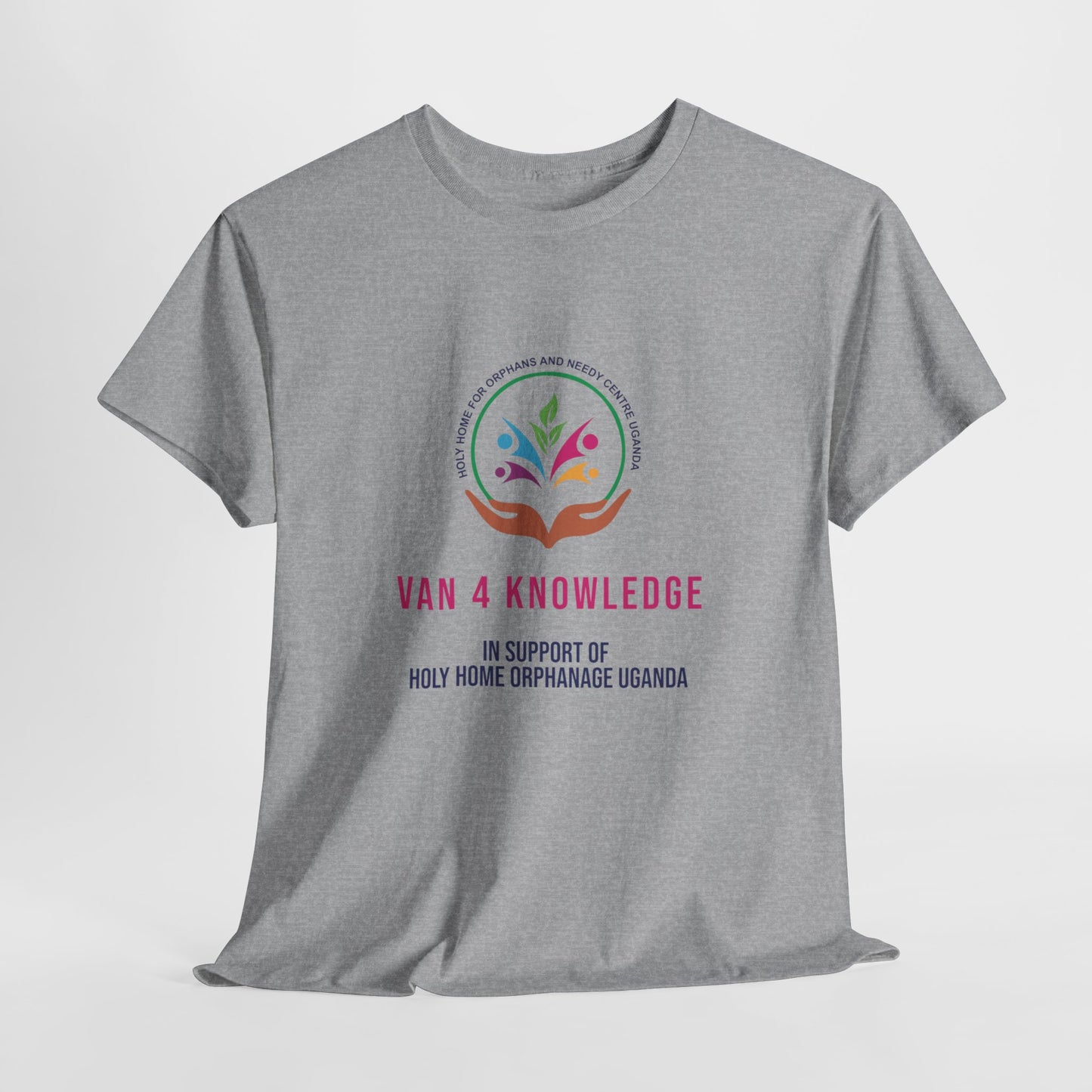 Van 4 Knowledge Unisex Heavy Cotton T-shirt - **In Support of Holy Home Orphanage Uganda**