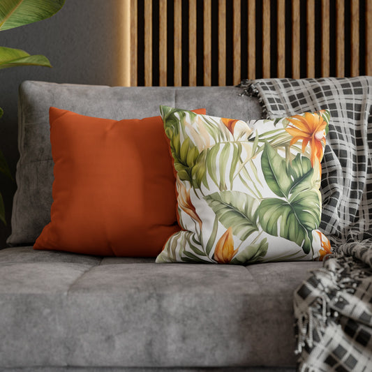 Tropical Adventure - Orange Cushion Cover