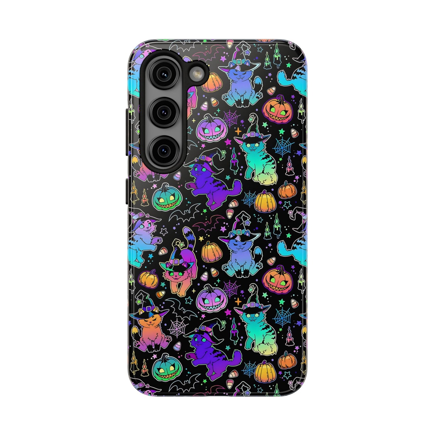 Spooky Neon Kitty Phone Case