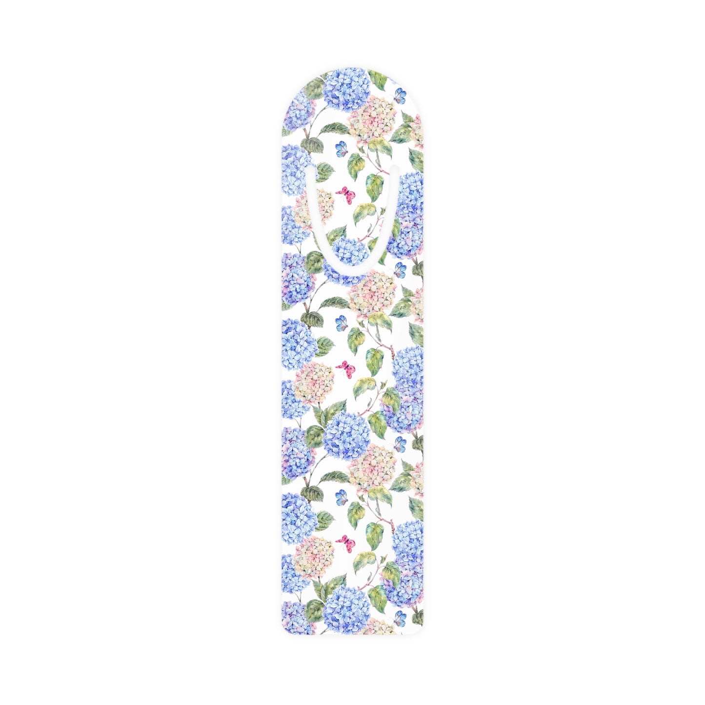 Pink & Blue Hydrangea Bookmark
