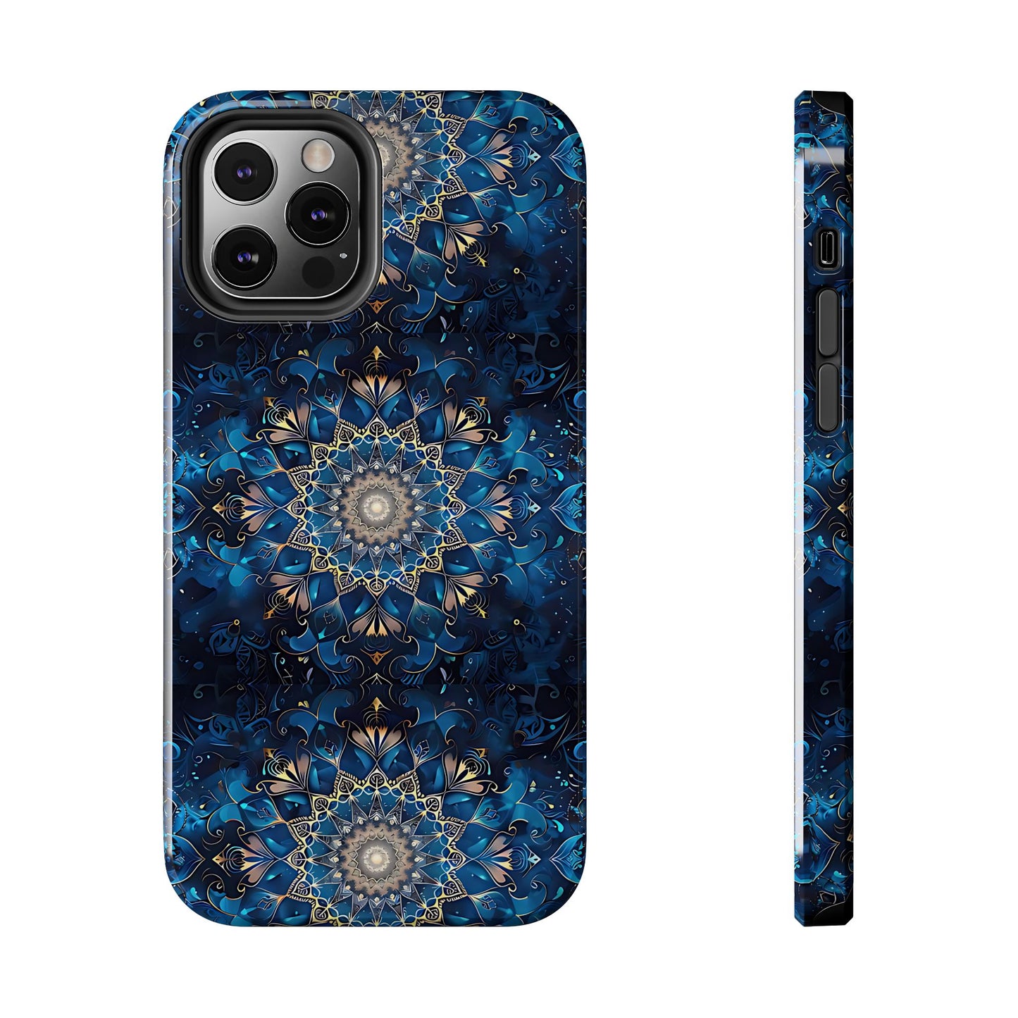 Navy Mandala Phone Case