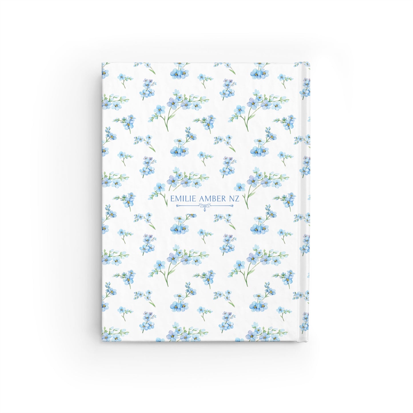 Forget-Me-Not Writing Journal - Ruled Line