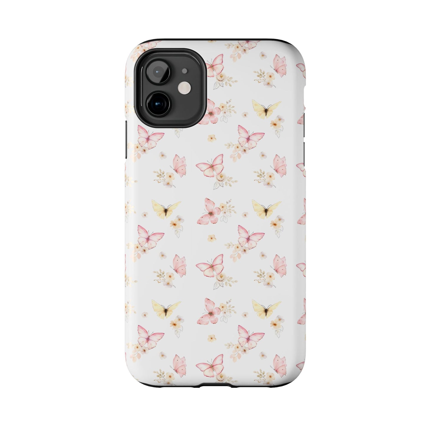 Pink & Yellow Butterfly Phone Case