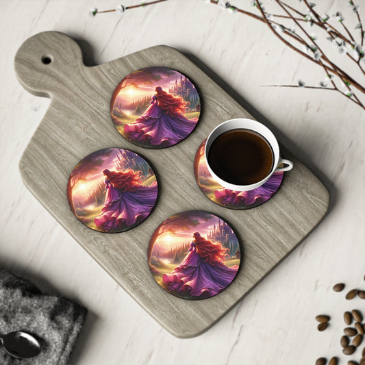 Once Upon A Fantasy - Pink Princess Coasters