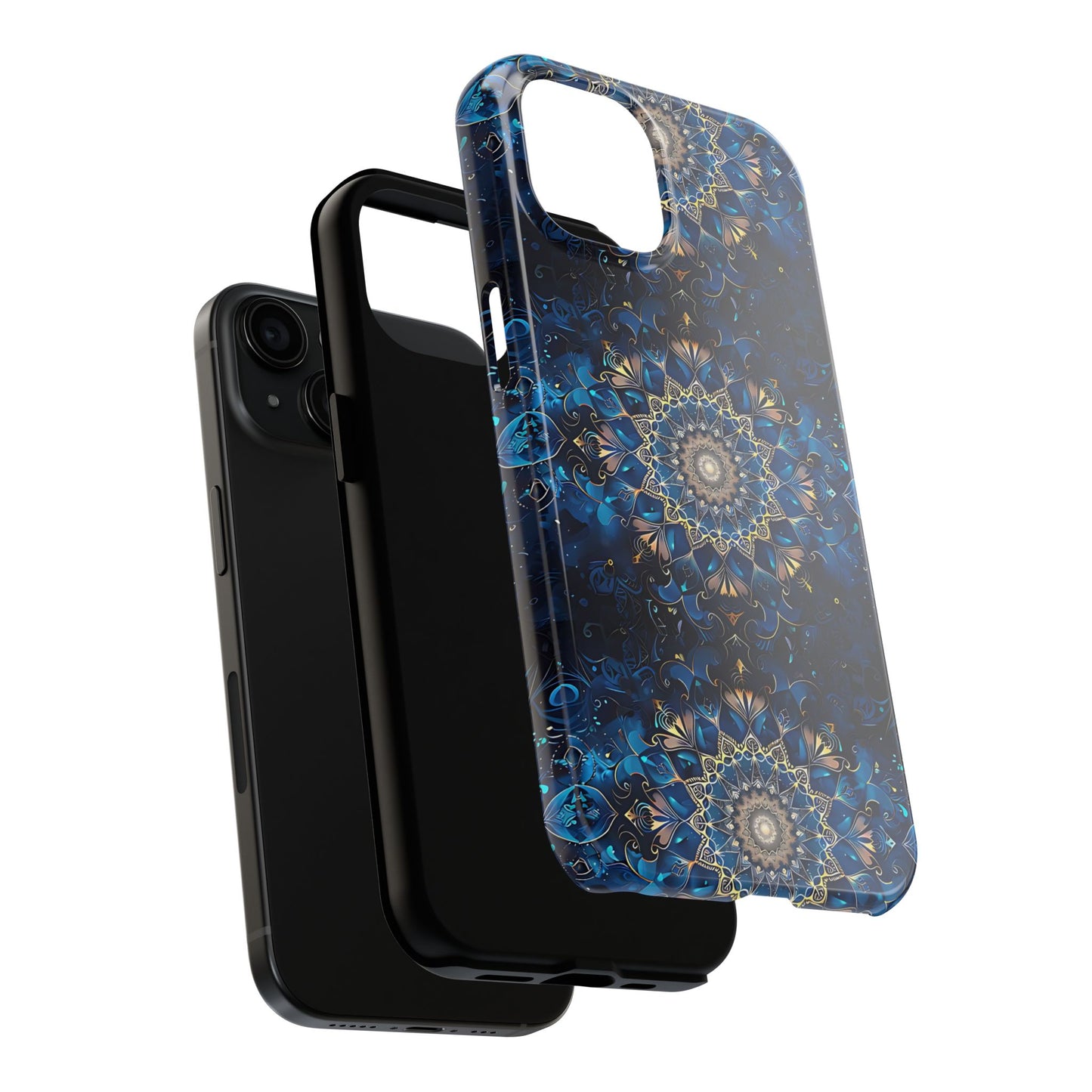 Navy Mandala Phone Case