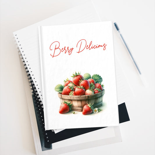 Berry Delicious Strawberry Journal - Ruled Line