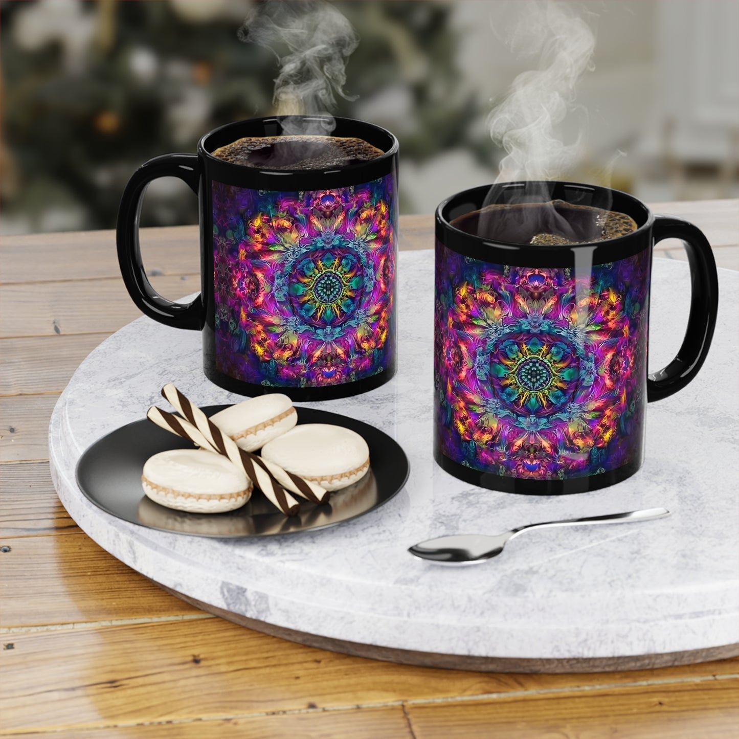 Psychedelic Kaleidoscope Coffee Mug, 11oz