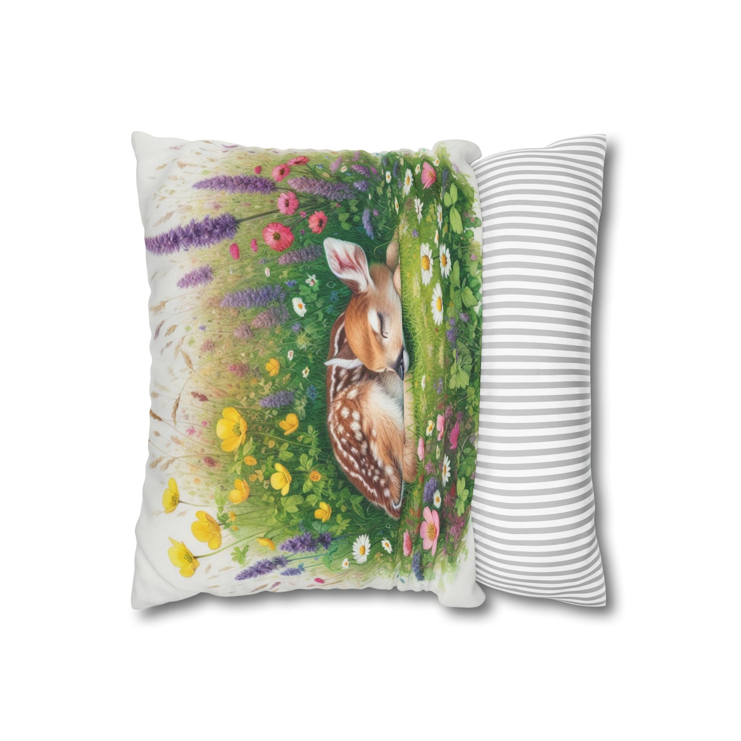 Asleep In The Meadow - Fawn Cushion Cover
