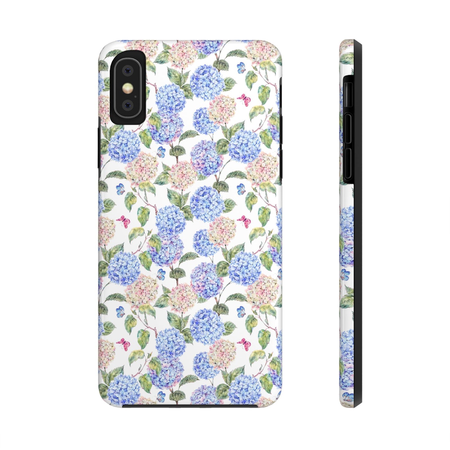 Pink & Blue Hydrangea Phone Case