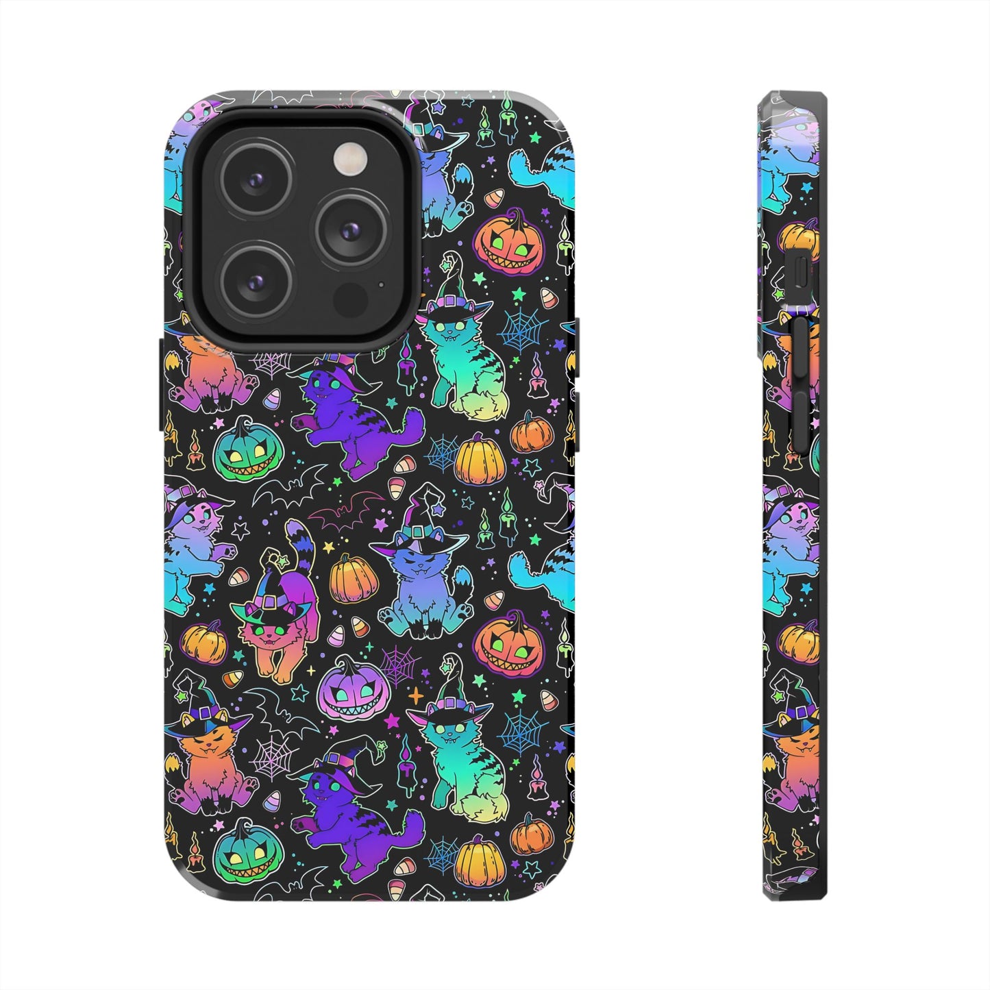 Spooky Neon Kitty Phone Case