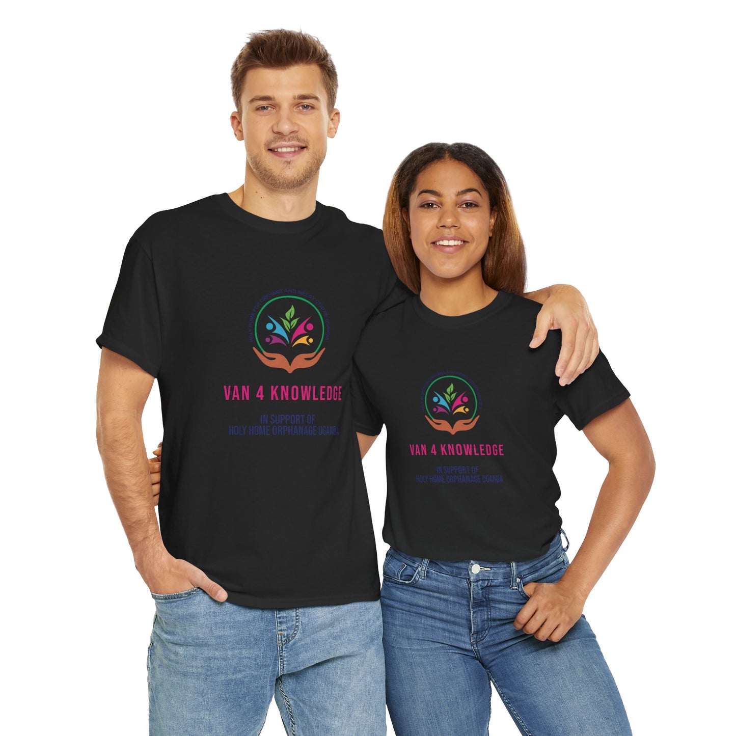 Van 4 Knowledge Unisex Heavy Cotton T-shirt - **In Support of Holy Home Orphanage Uganda**