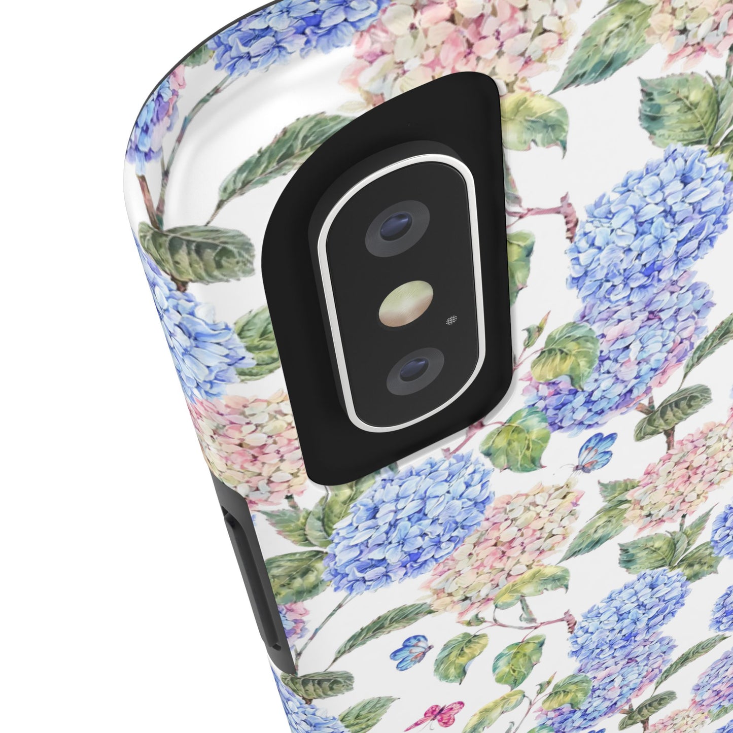 Pink & Blue Hydrangea Phone Case