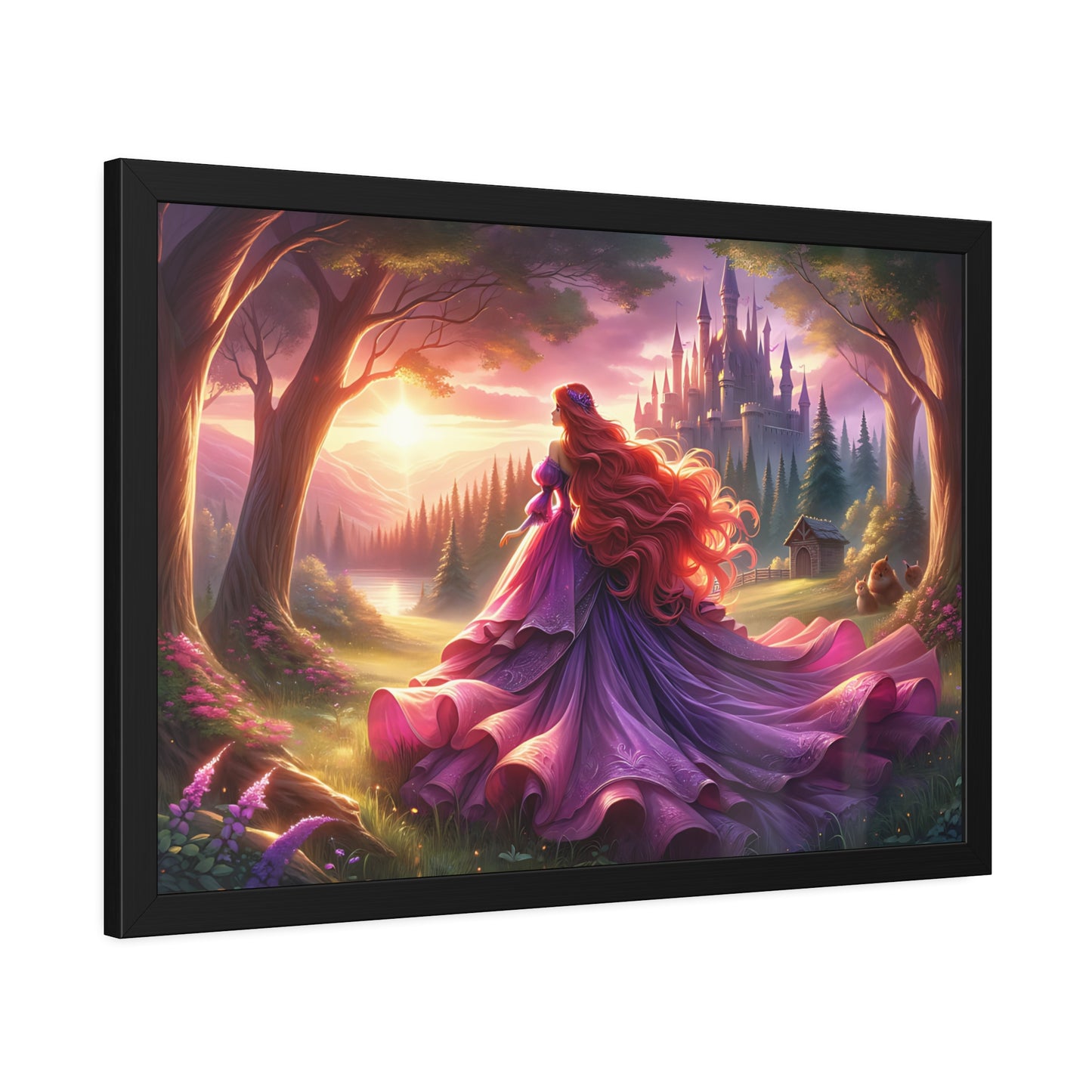 Once Upon A Fantasy - Pink Princess Framed Posters