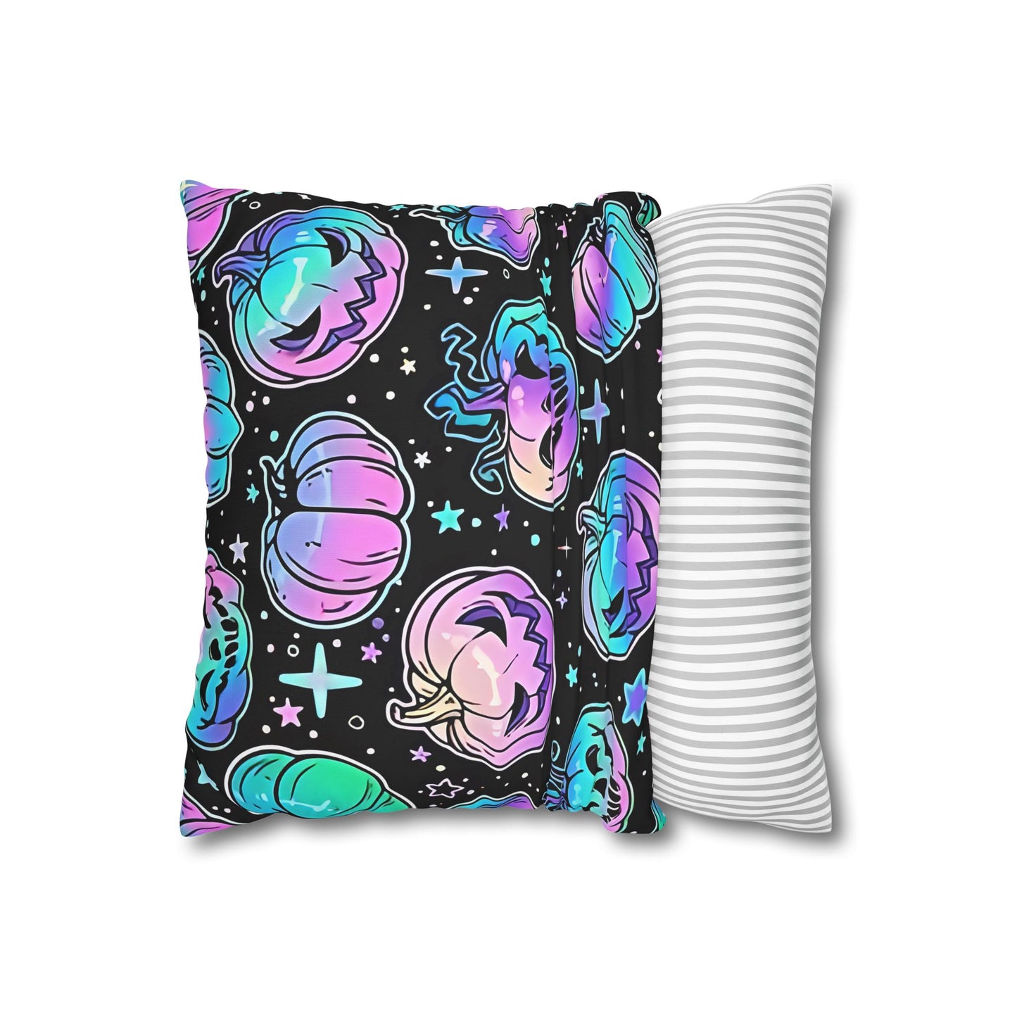 Spooky Neon Halloween #14 Cushion Cover