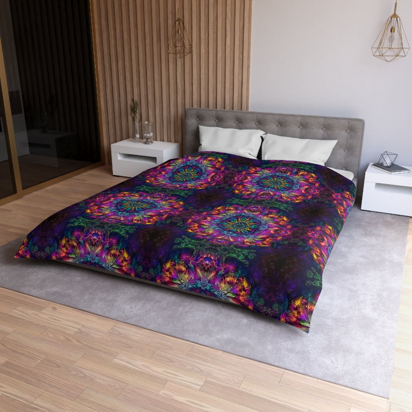 Psychedelic Kaleidoscope Duvet Cover