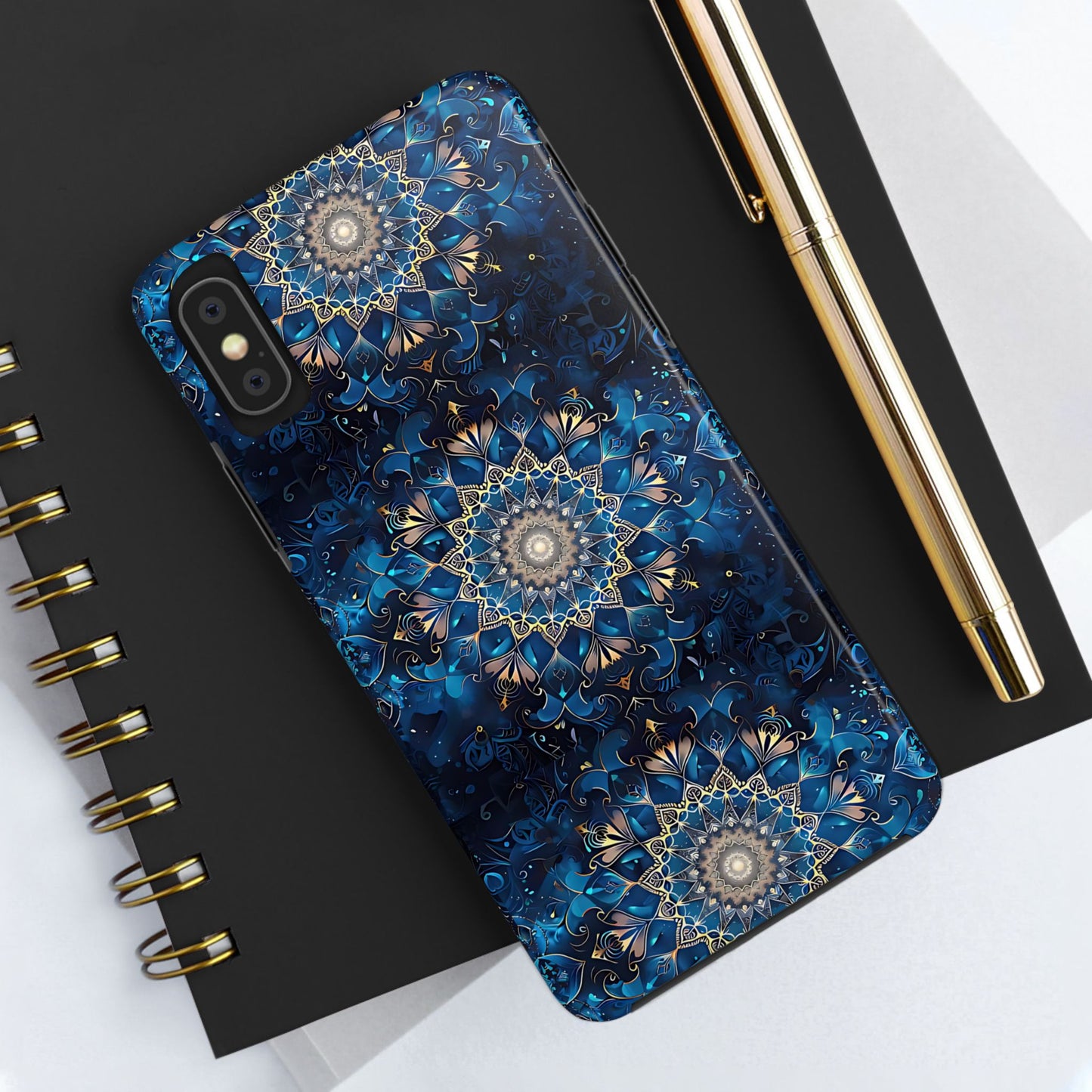 Navy Mandala Phone Case