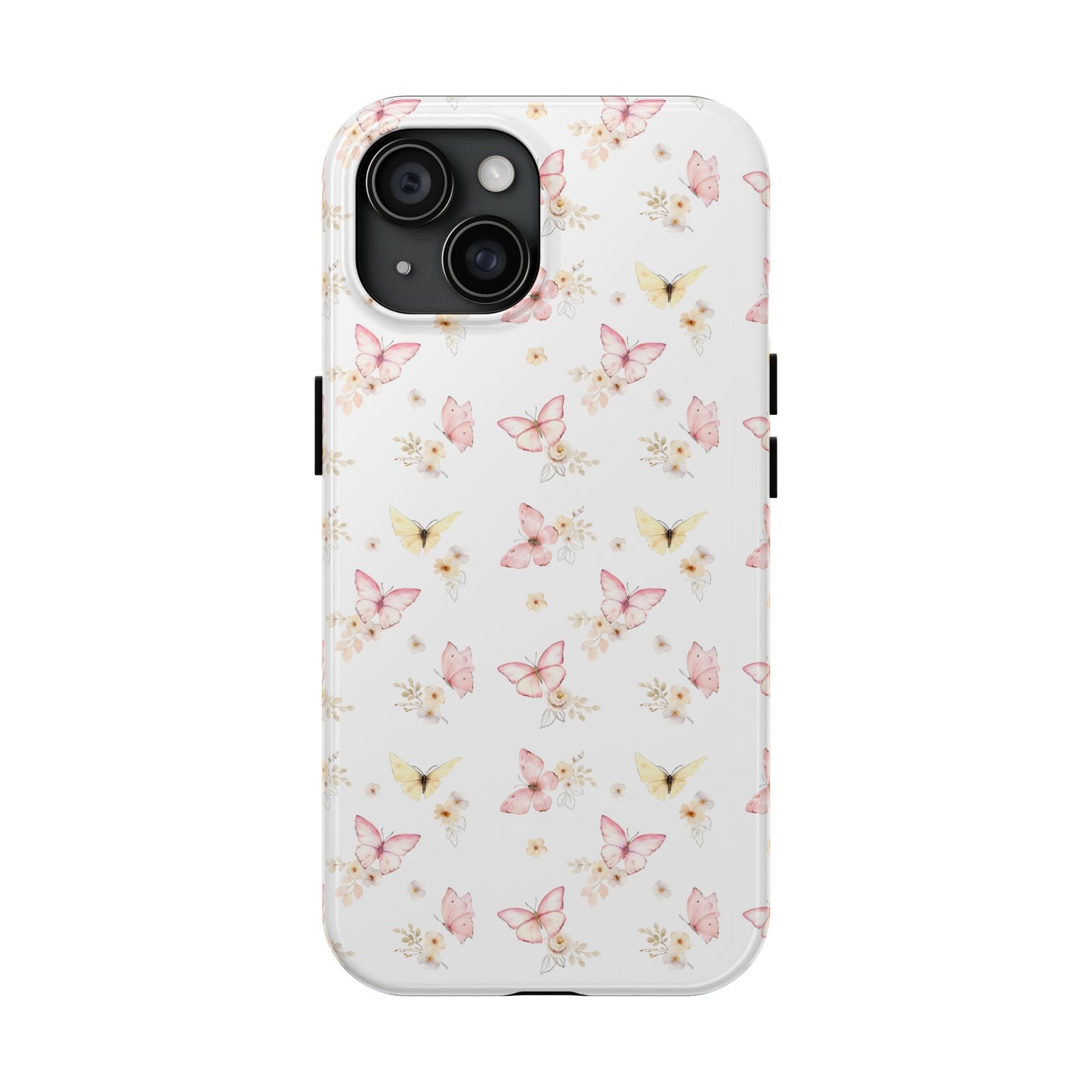 Pink & Yellow Butterfly Phone Case