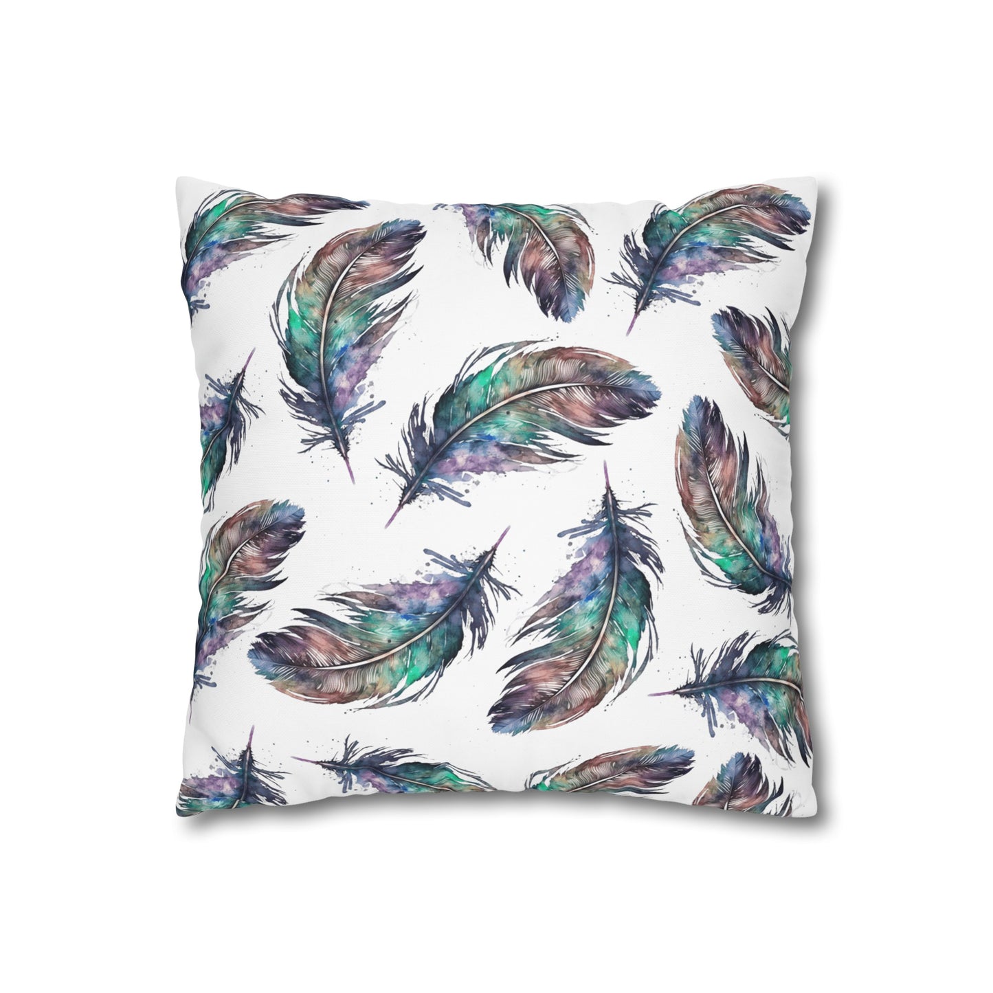 Feather On The Wind #4 Canvas Cushion Cover
