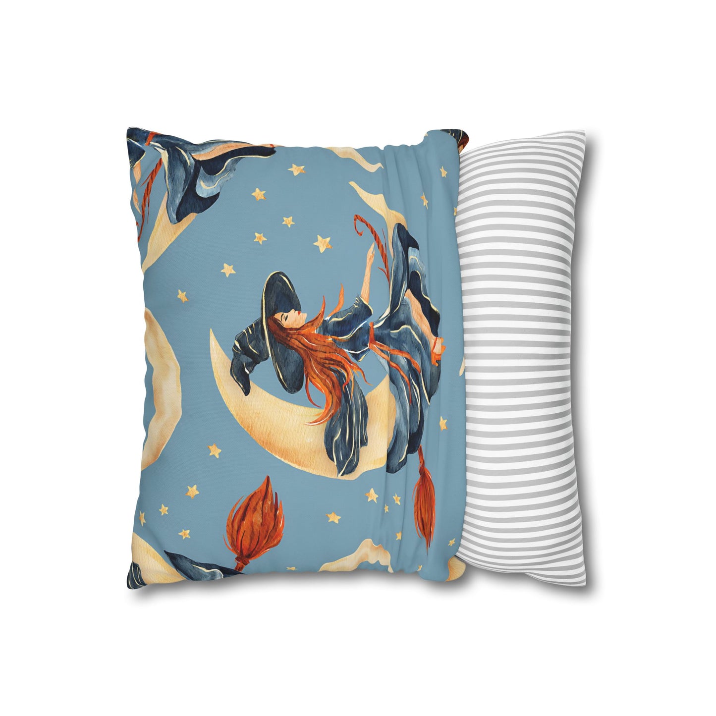 Crescent Moon Witch Cushion Cover