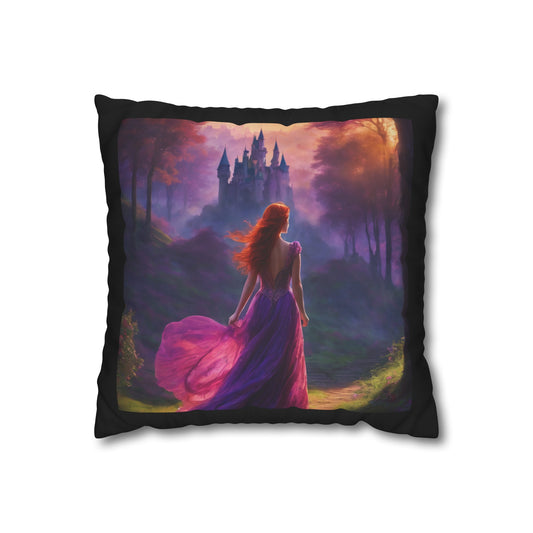 Once Upon A Fantasy #2 Cushion Cover - Black