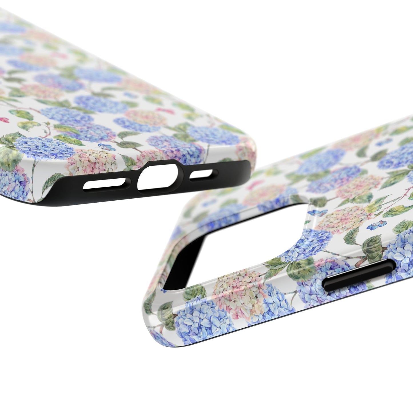 Pink & Blue Hydrangea Phone Case