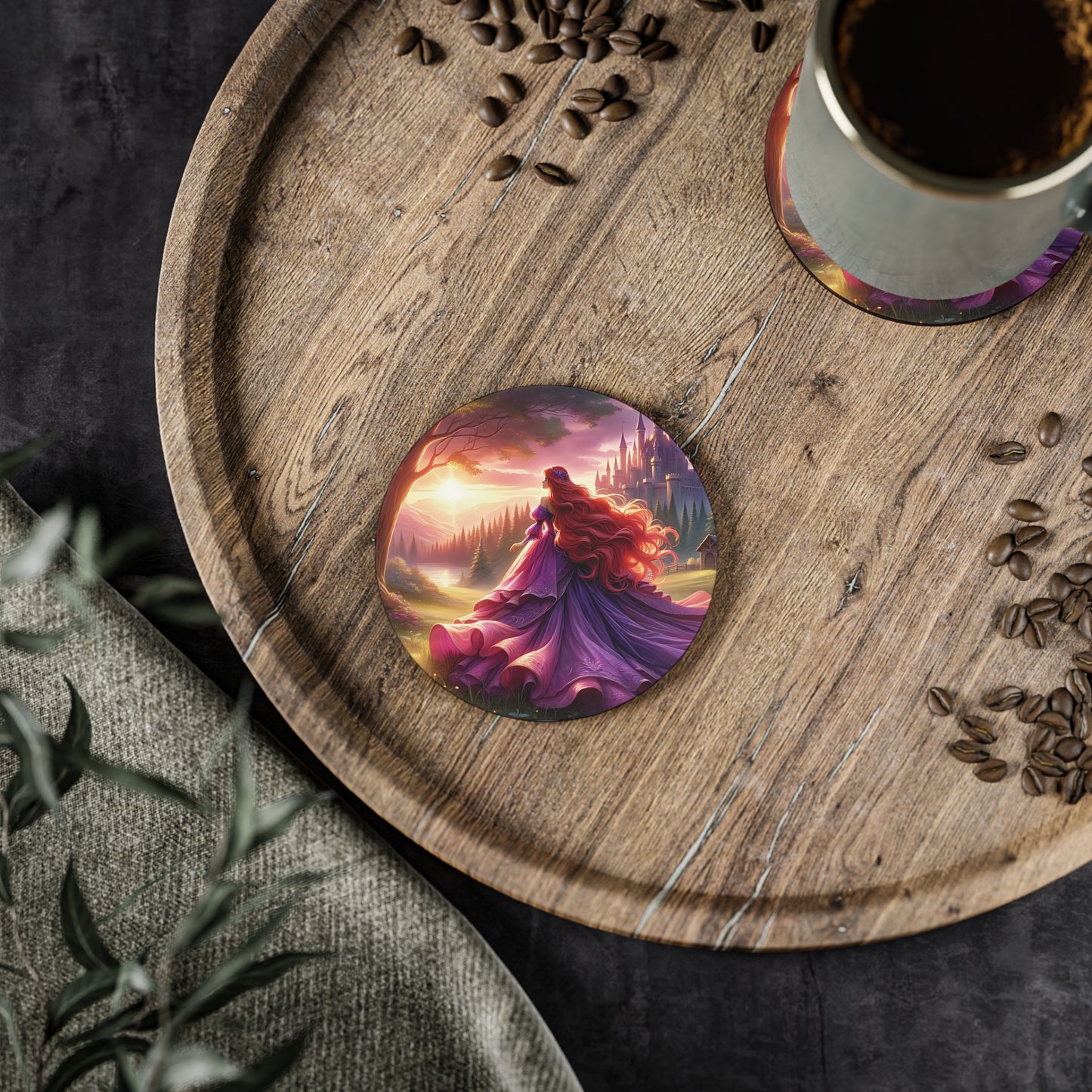 Once Upon A Fantasy - Pink Princess Coasters