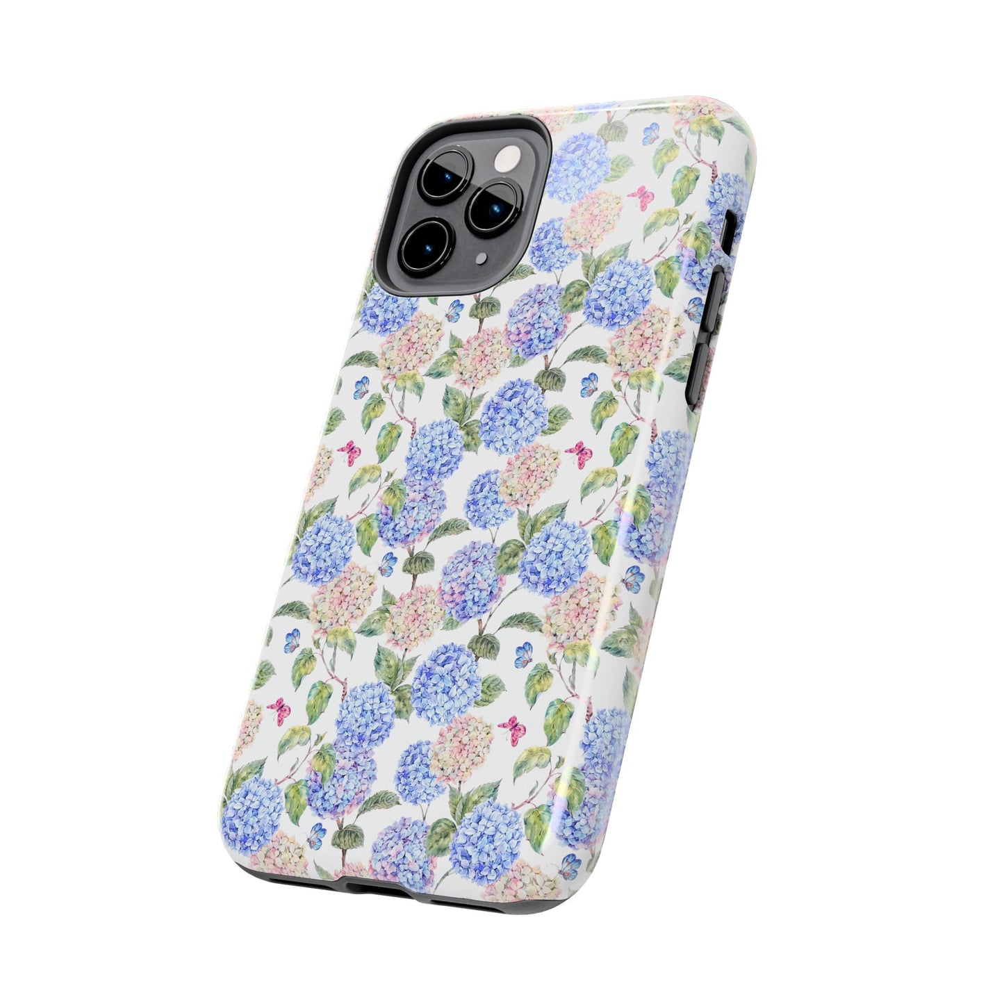 Pink & Blue Hydrangea Phone Case