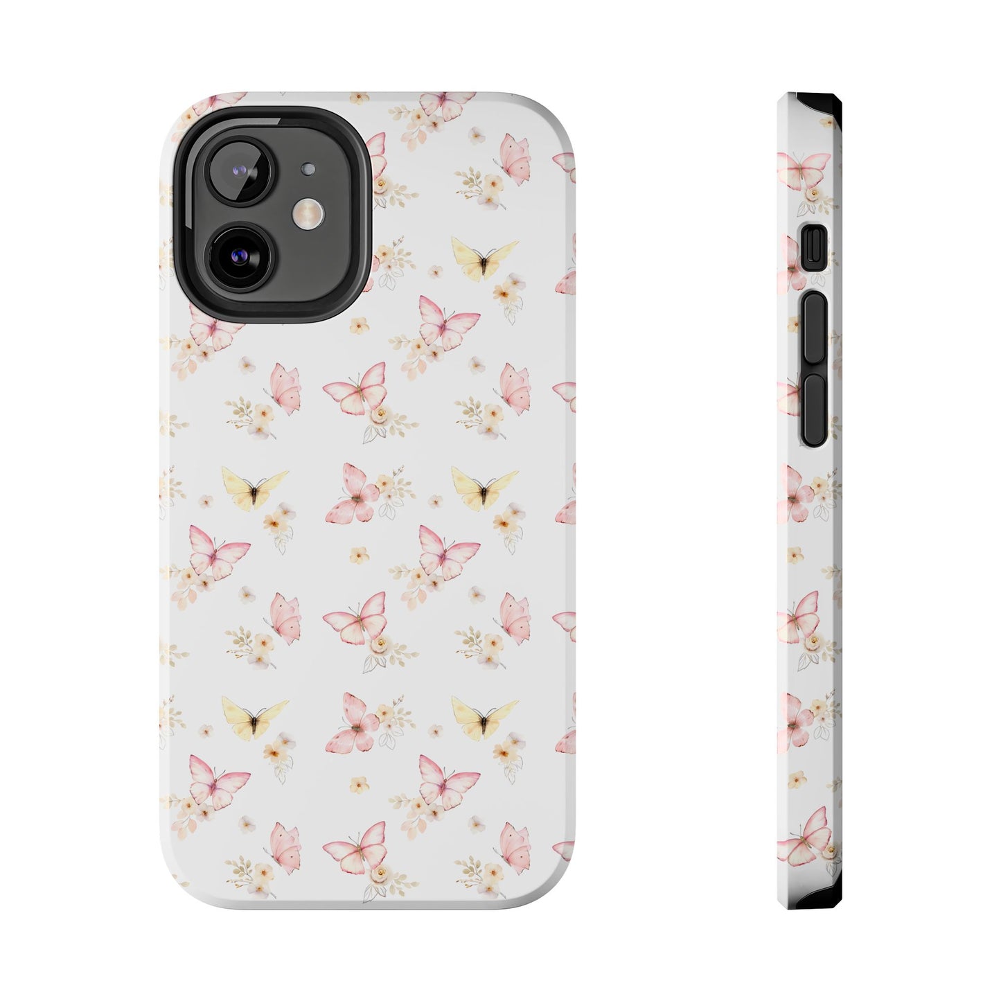 Pink & Yellow Butterfly Phone Case