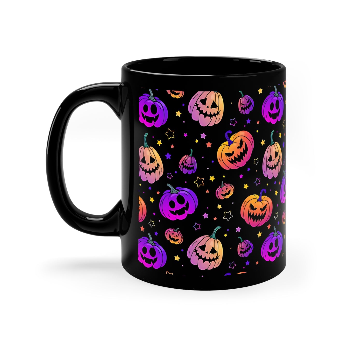 Spooky Neon Halloween #3 Coffee Mug, 11oz