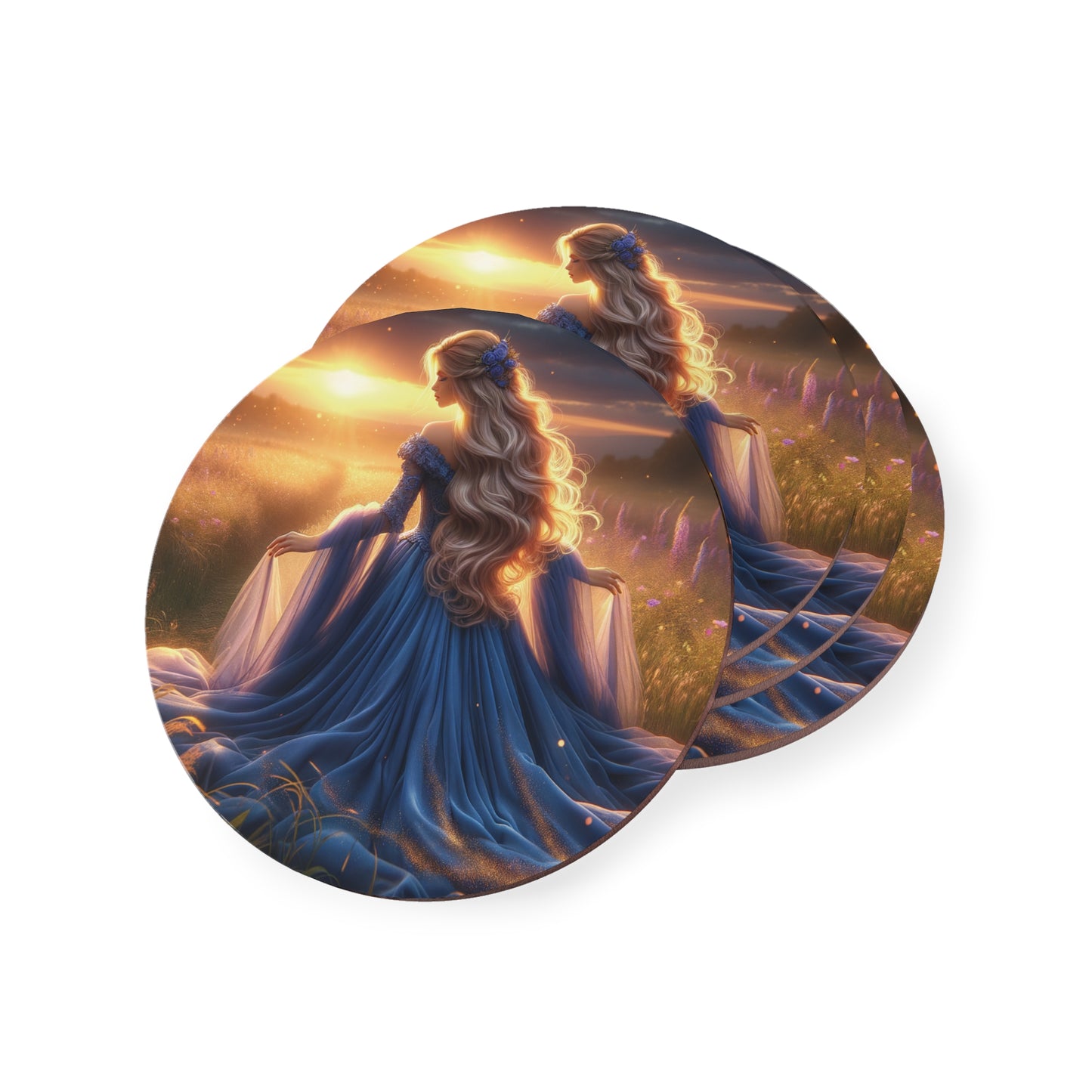 Once Upon A Fantasy - Blue Beauty Coasters