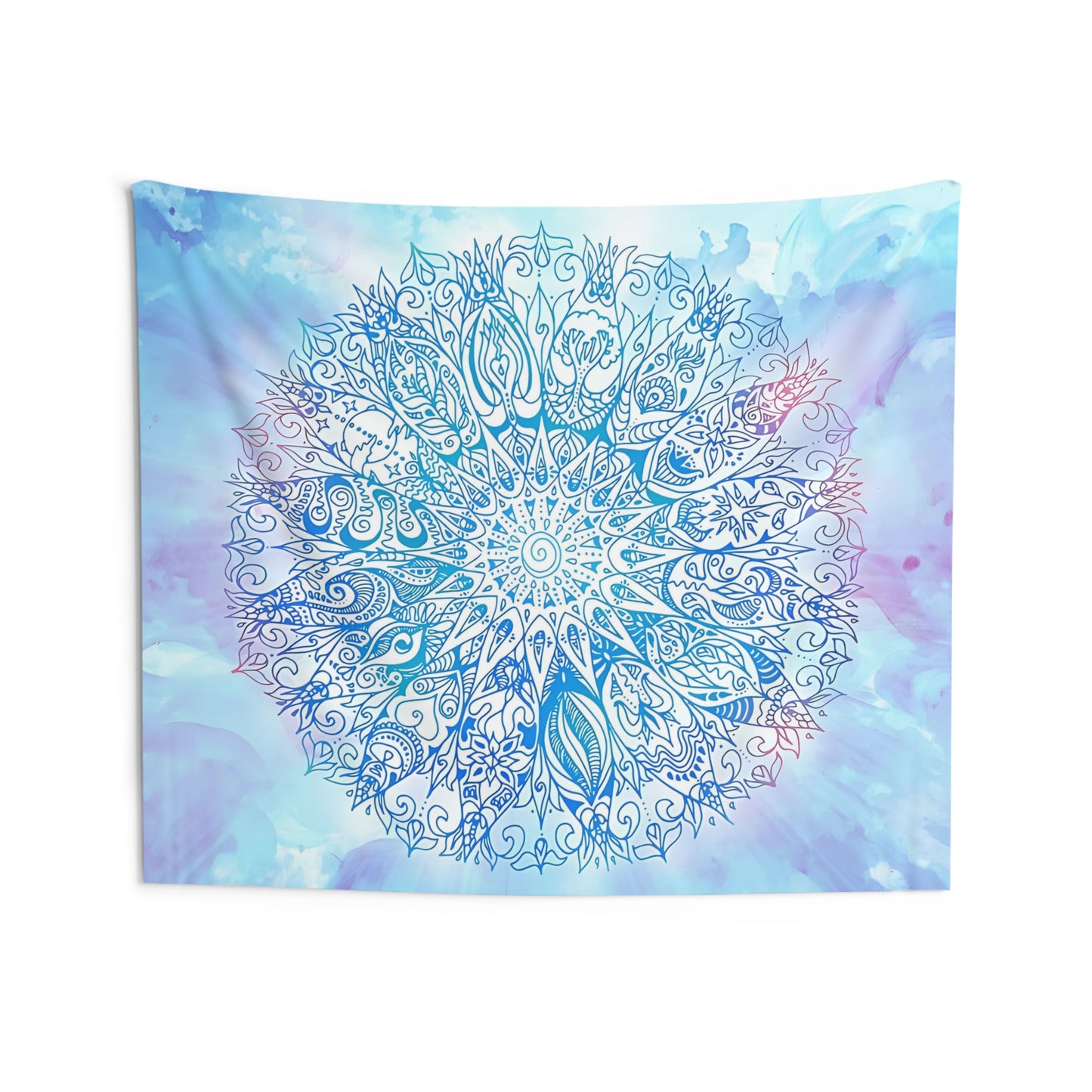 Pastel Mandala Indoor Wall Tapestry