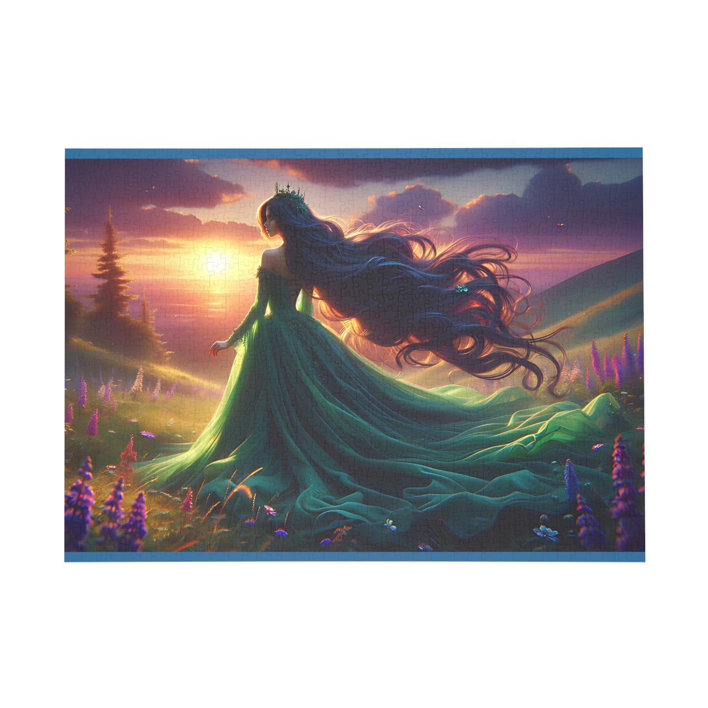 Once Upon A Fantasy - Emerald Sunset 1000-Piece Puzzle