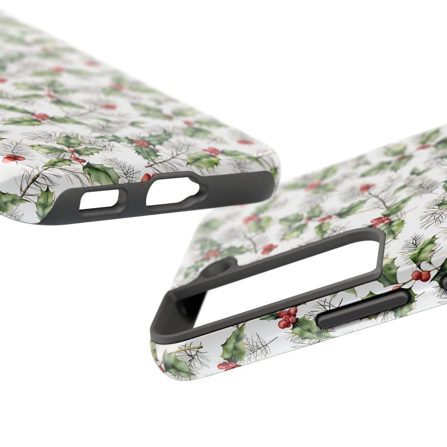 Christmas Mistletoe and Holly Phone Case