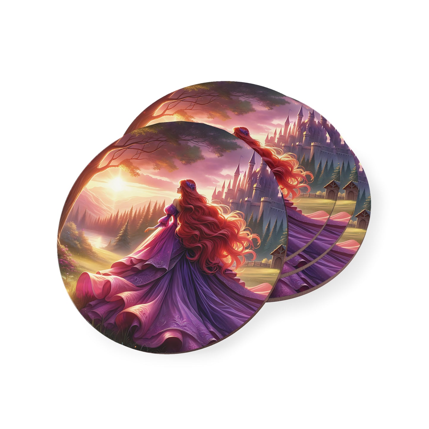 Once Upon A Fantasy - Pink Princess Coasters