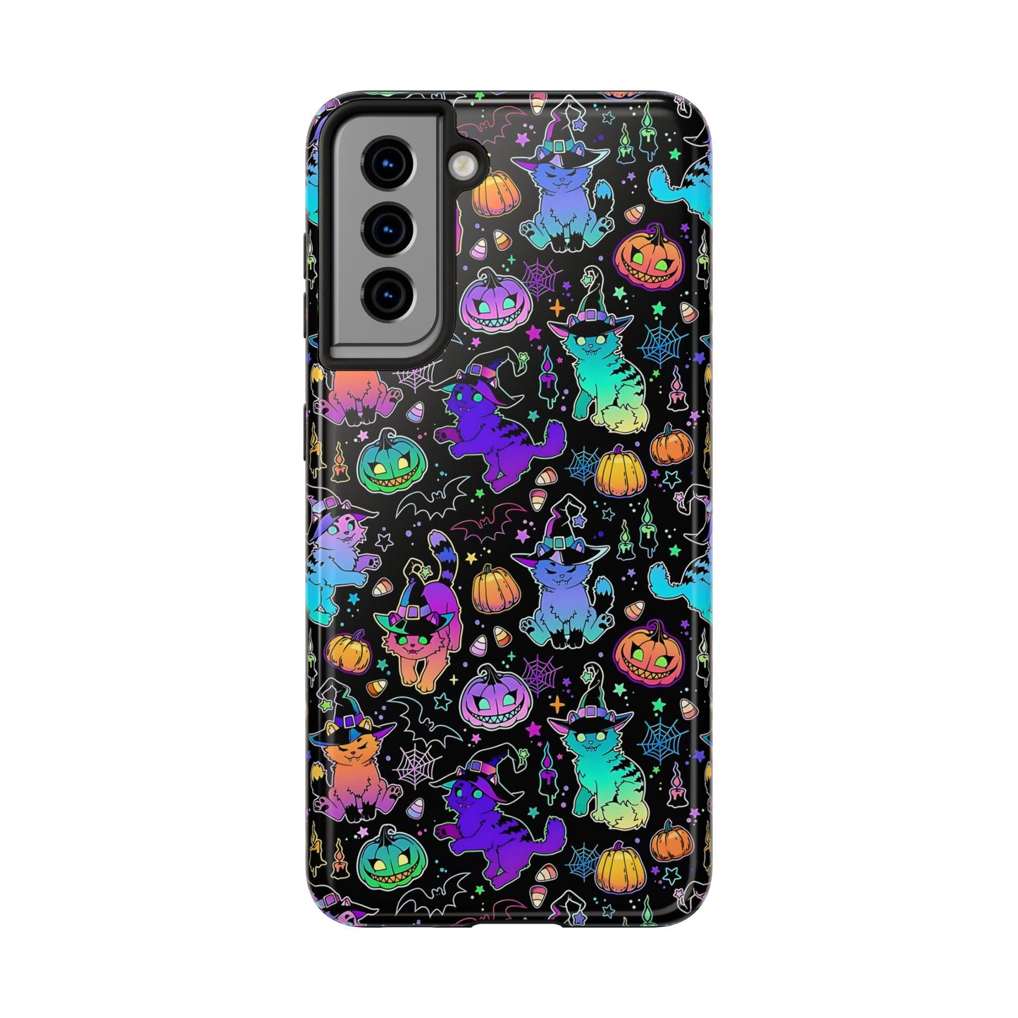 Spooky Neon Kitty Phone Case